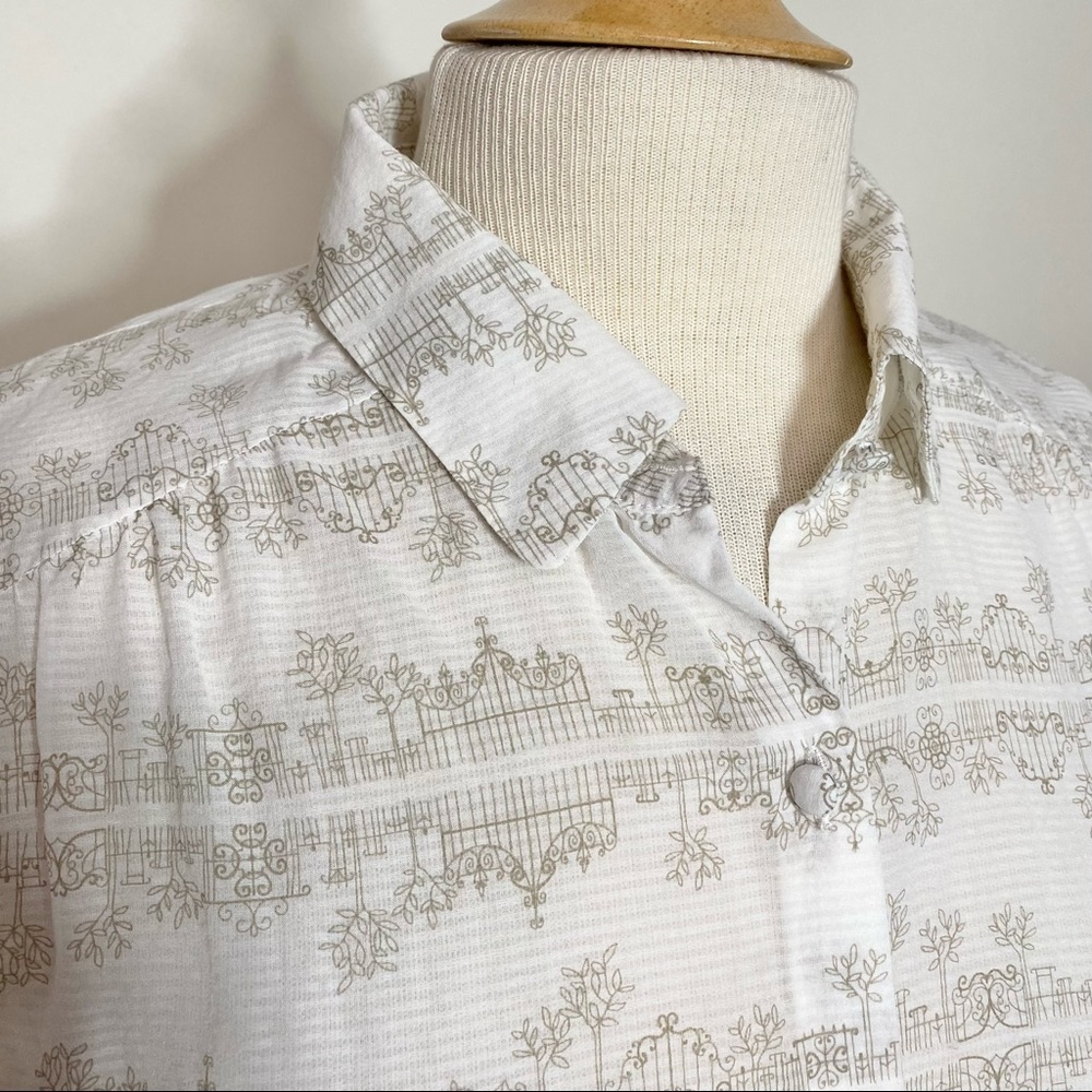 Pendleton Lightweight Button Front Top L - image 4